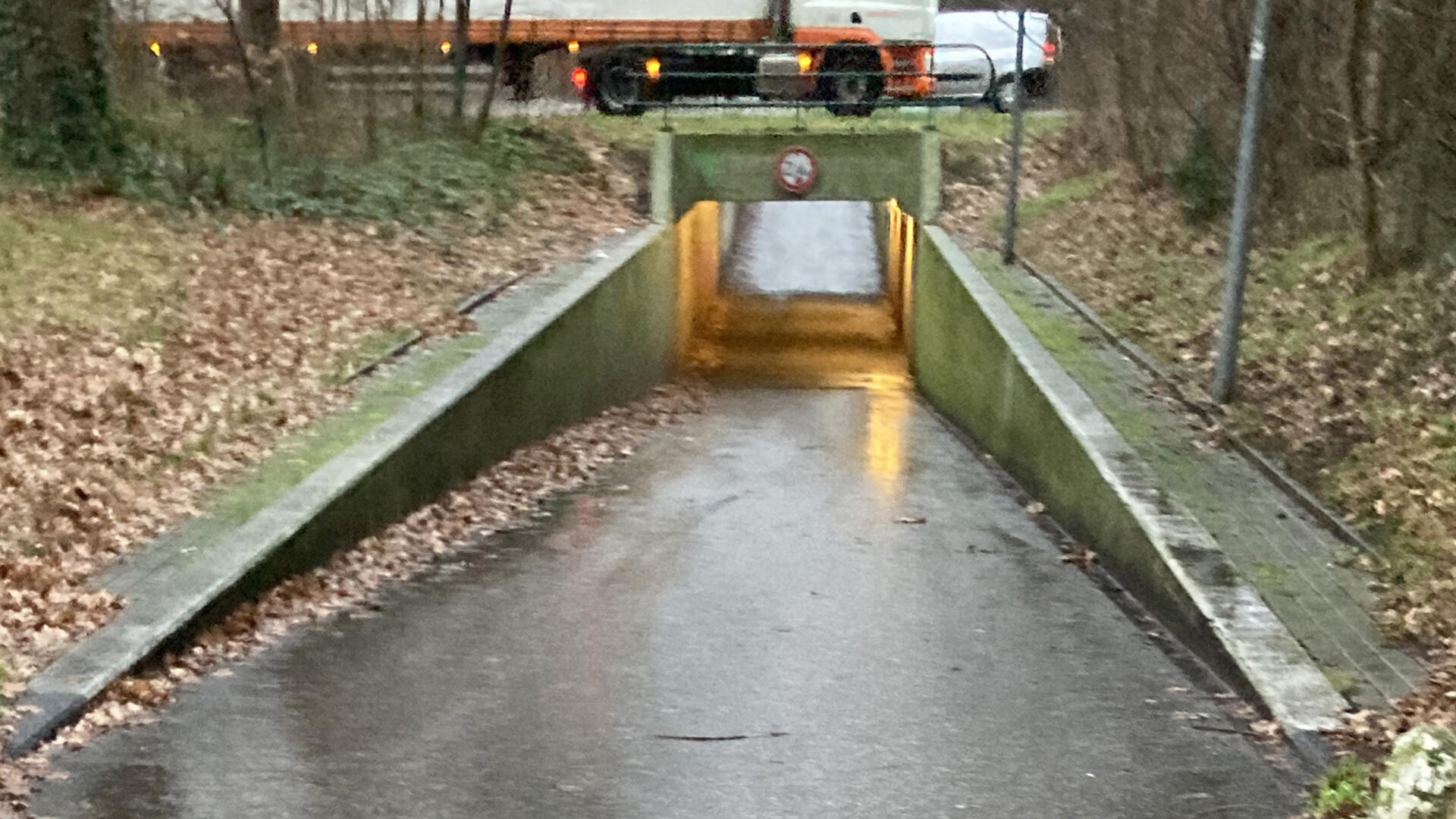 fietstunnel van Uden Zuid naar Uden centrum gevaarlijk